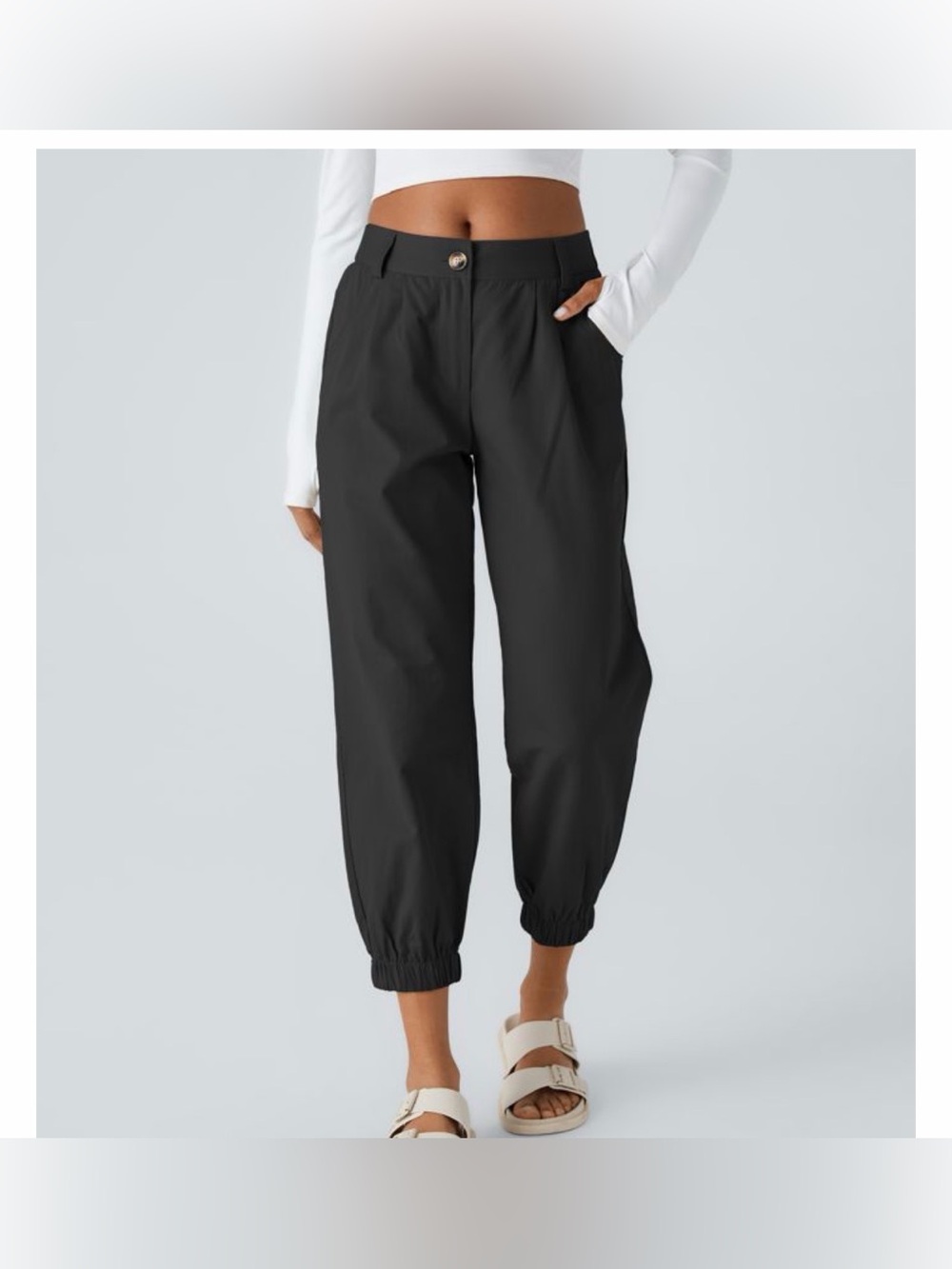 Halara Mid Rise Casual Joggers with Pockets size S regular